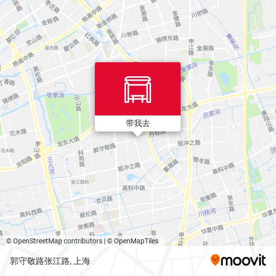 郭守敬路张江路地图