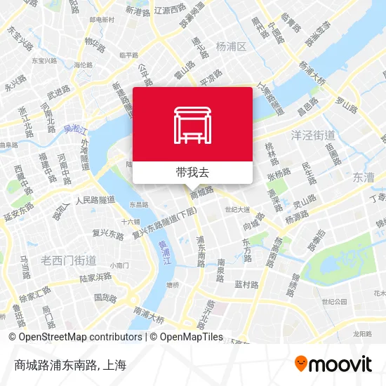 商城路浦东南路地图