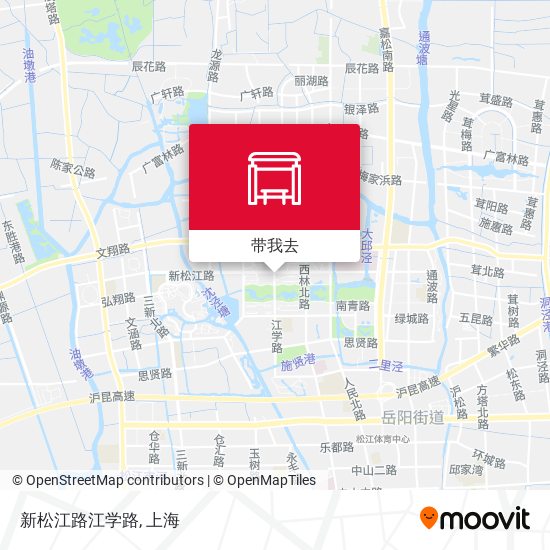 新松江路江学路地图