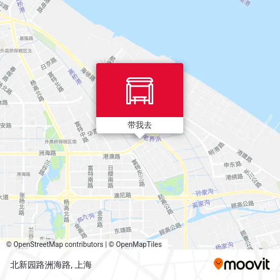北新园路洲海路地图