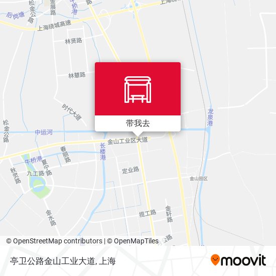 亭卫公路金山工业大道地图