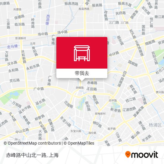 赤峰路中山北一路地图