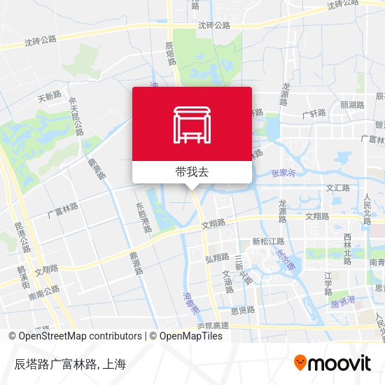 辰塔路广富林路地图