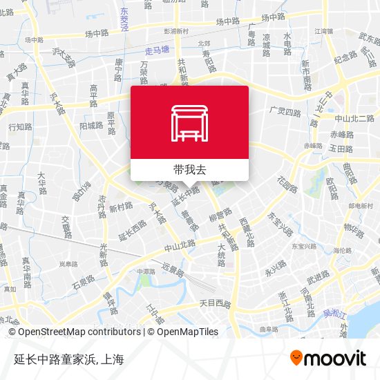 延长中路童家浜地图