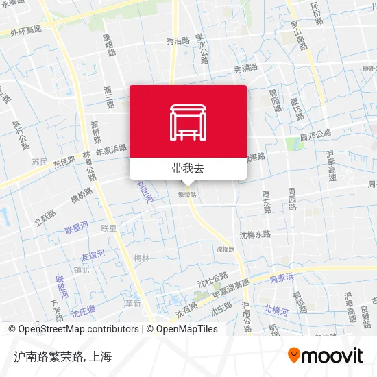 沪南路繁荣路地图