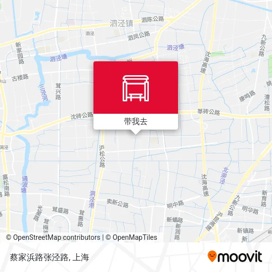 蔡家浜路张泾路地图