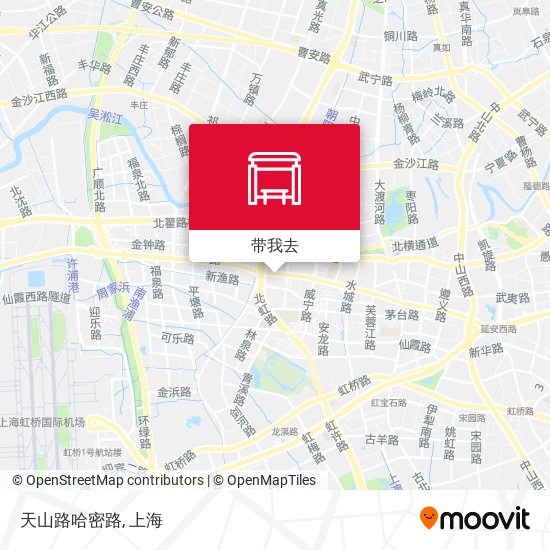 天山路哈密路地图