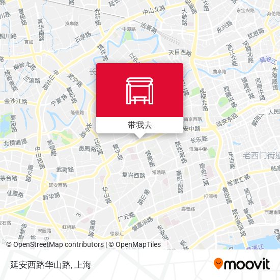 延安西路华山路地图