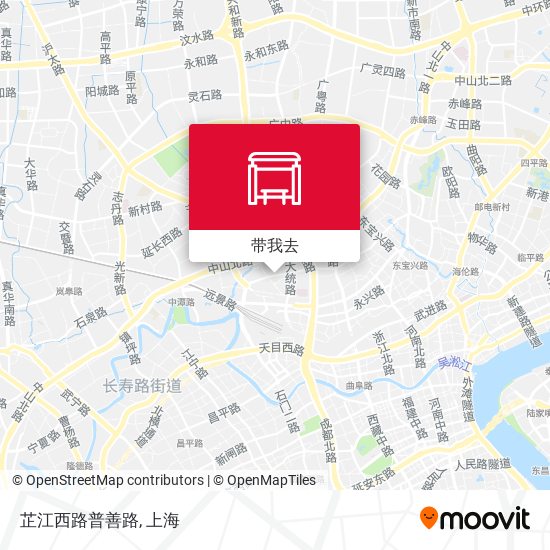 芷江西路普善路地图