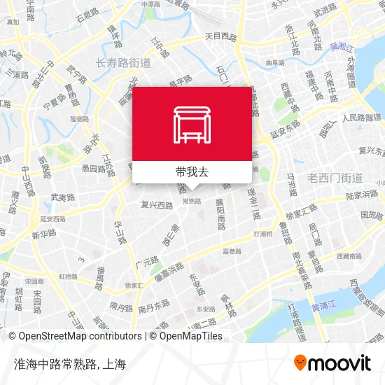 淮海中路常熟路地图
