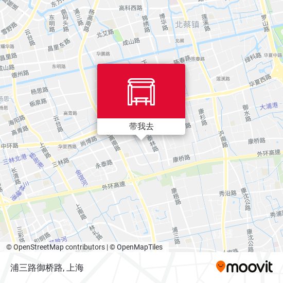 浦三路御桥路地图