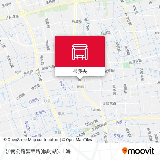 沪南公路繁荣路(临时站)地图