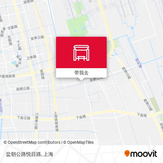 盐朝公路悦目路地图