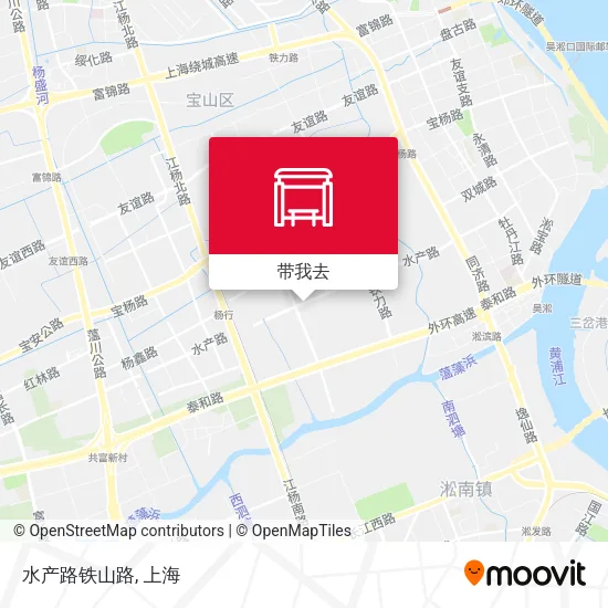 水产路铁山路地图