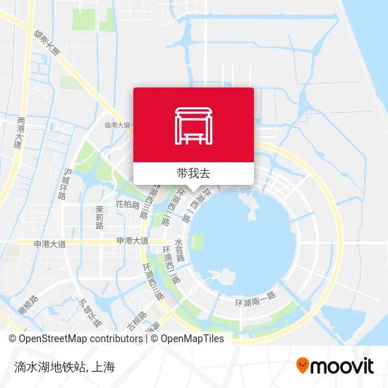 滴水湖地铁站地图