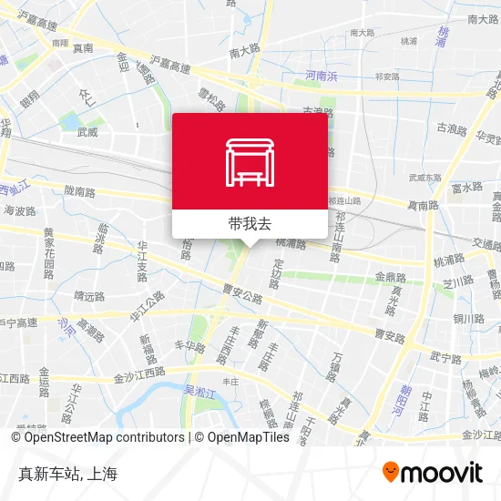真新车站地图