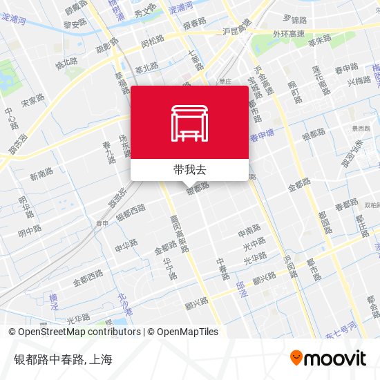 银都路中春路地图