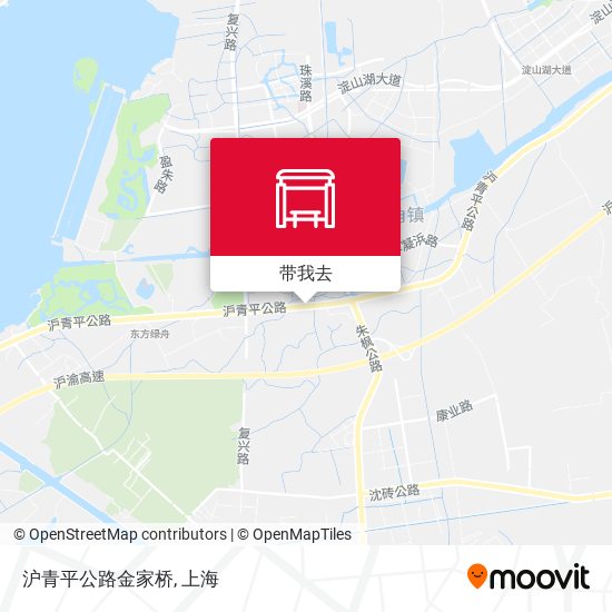 沪青平公路金家桥地图