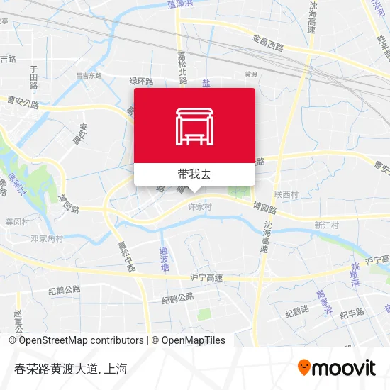春荣路黄渡大道地图