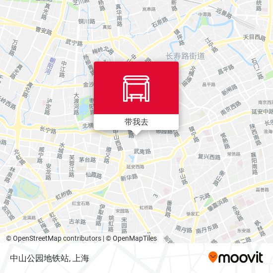 中山公园地铁站地图