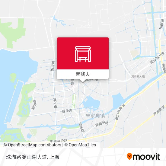 珠湖路淀山湖大道地图