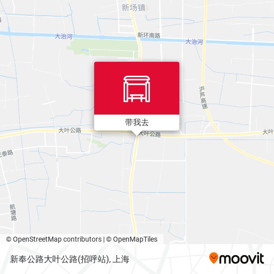 新奉公路大叶公路(招呼站)地图