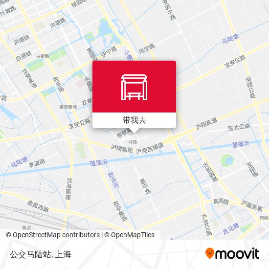 公交马陆站地图