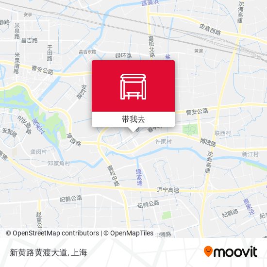 新黄路黄渡大道地图