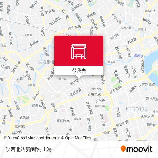 陕西北路新闸路地图