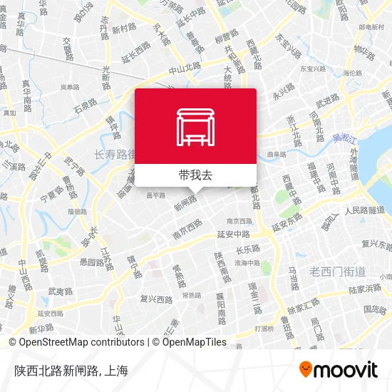 陕西北路新闸路地图