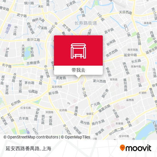 延安西路番禺路地图