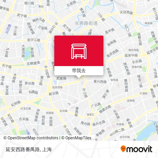 延安西路番禺路地图