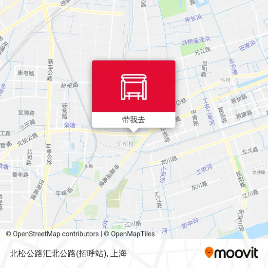 北松公路汇北公路(招呼站)地图