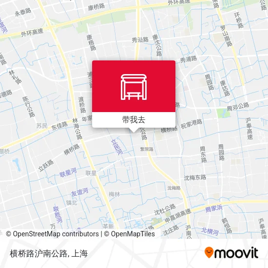 横桥路沪南公路地图