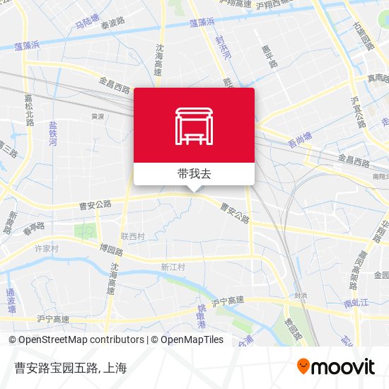曹安路宝园五路地图