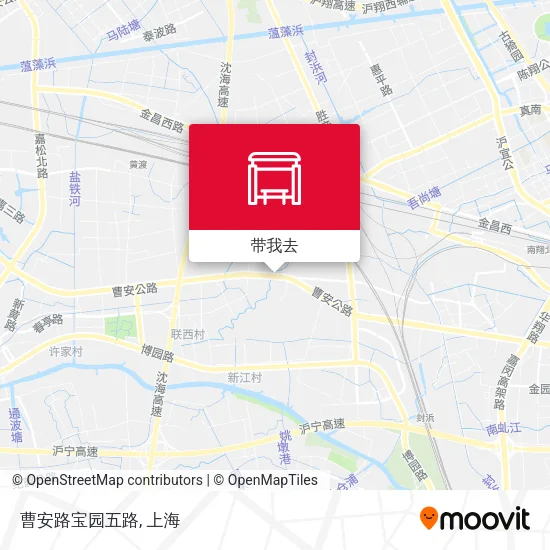 曹安路宝园五路地图