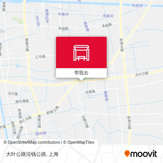 大叶公路沿钱公路地图