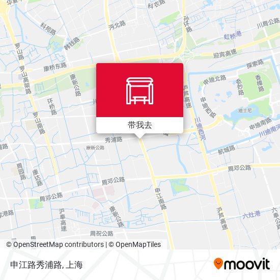 申江路秀浦路地图