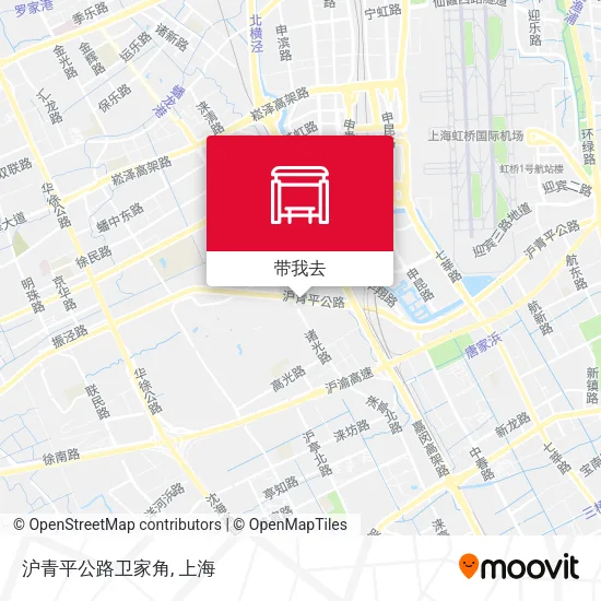 沪青平公路卫家角地图