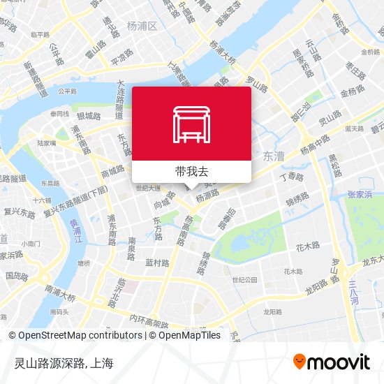 灵山路源深路地图