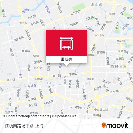 江杨南路场中路地图