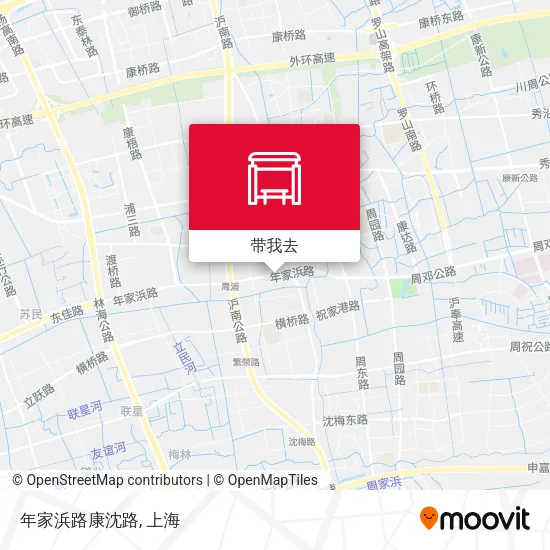 年家浜路康沈路地图