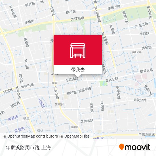 年家浜路周市路地图