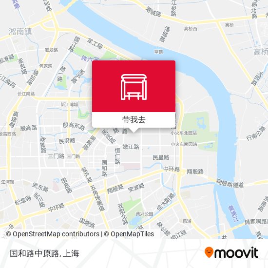 国和路中原路地图
