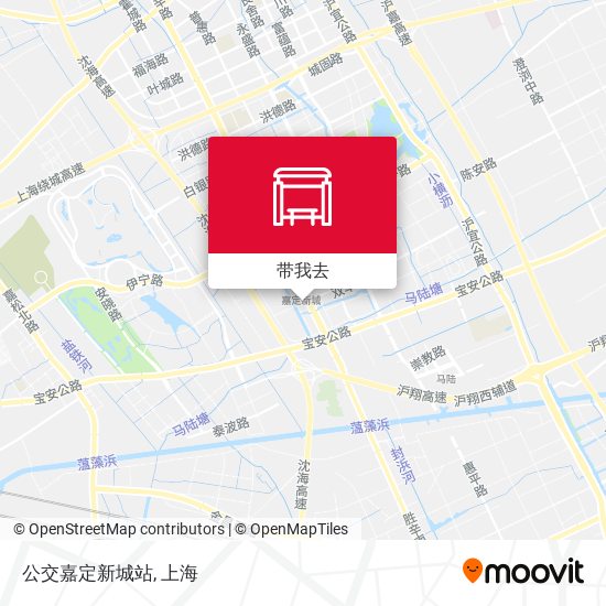 公交嘉定新城站地图