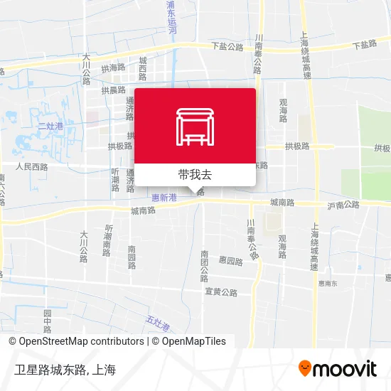 卫星路城东路地图