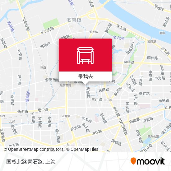 国权北路青石路地图