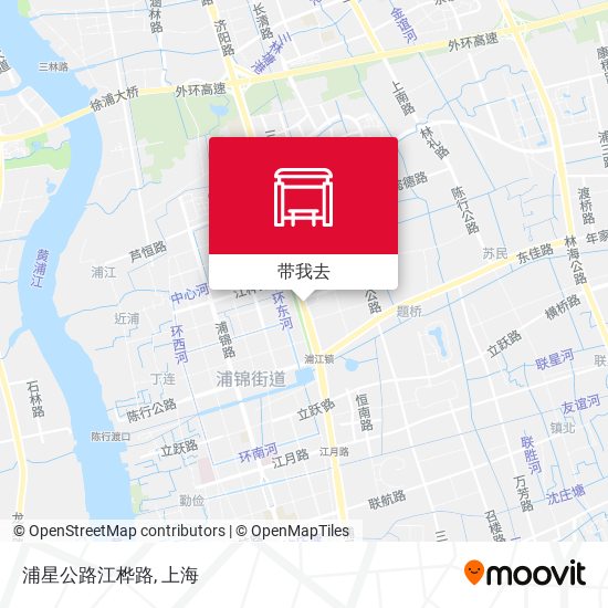 浦星公路江桦路地图