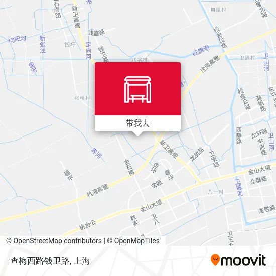 查梅西路钱卫路地图