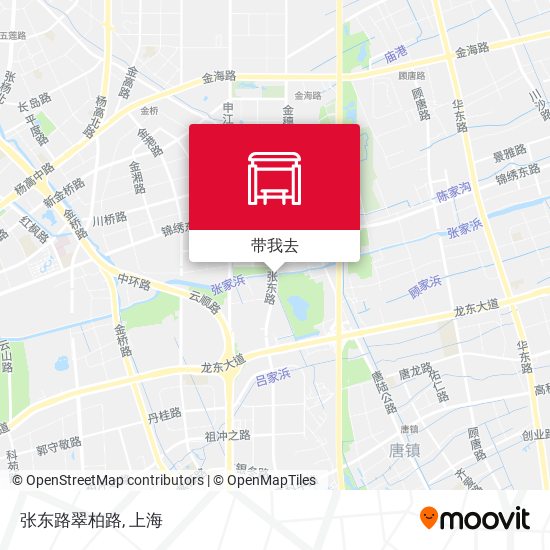 张东路翠柏路地图
